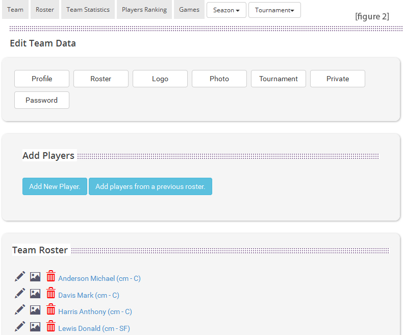 Basketball Statistics Application