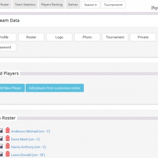 Basketball Statistics Application