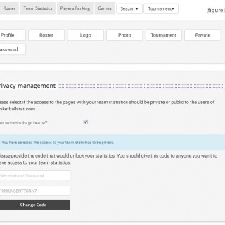 Basketball Statistics Application