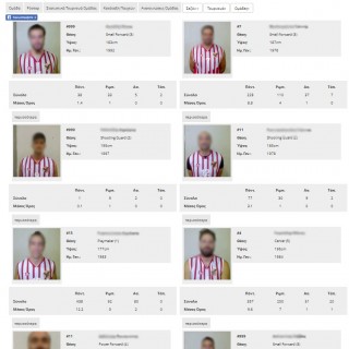 Basketball statistics application